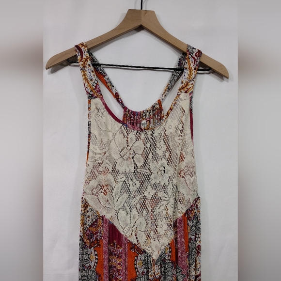 Free People Count Me In Floral Trapeze Women's XS Multicolor Artsy Retro Boho - Picture 3 of 9